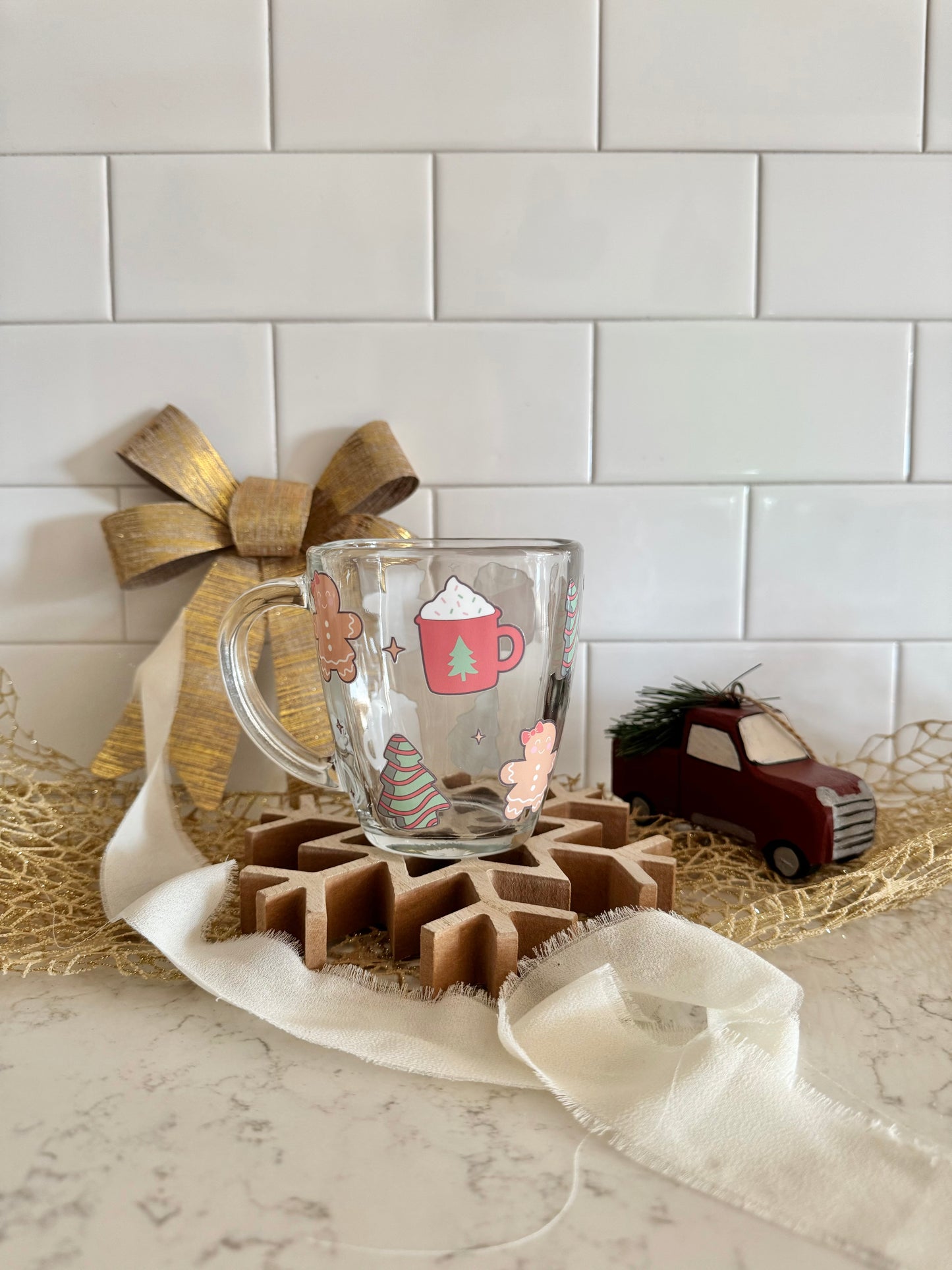 Tasse à breuvage chaud : Noël funky 🍪🎄