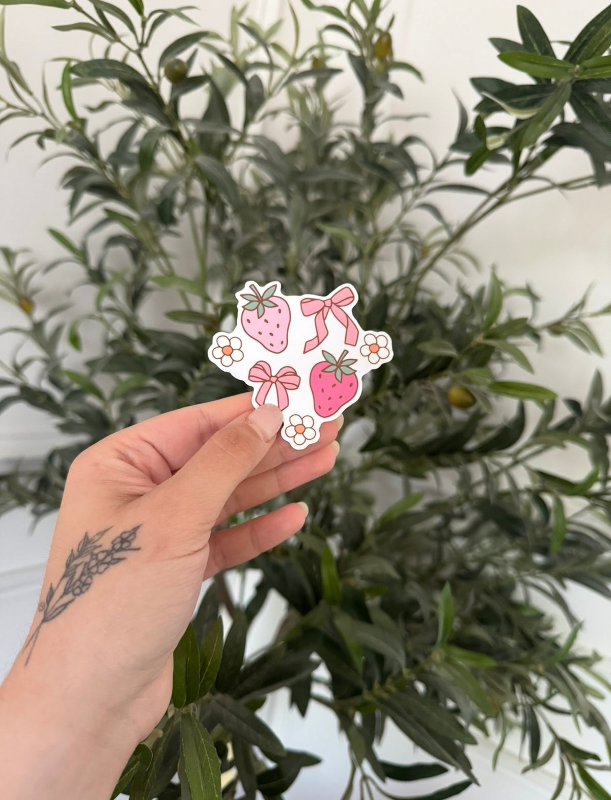 Collant : Fraises et boucles