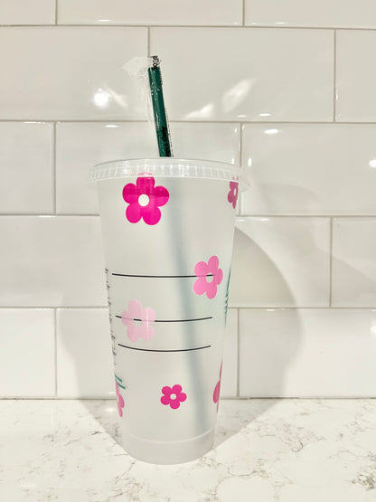 Starbucks : Fleurs Roses