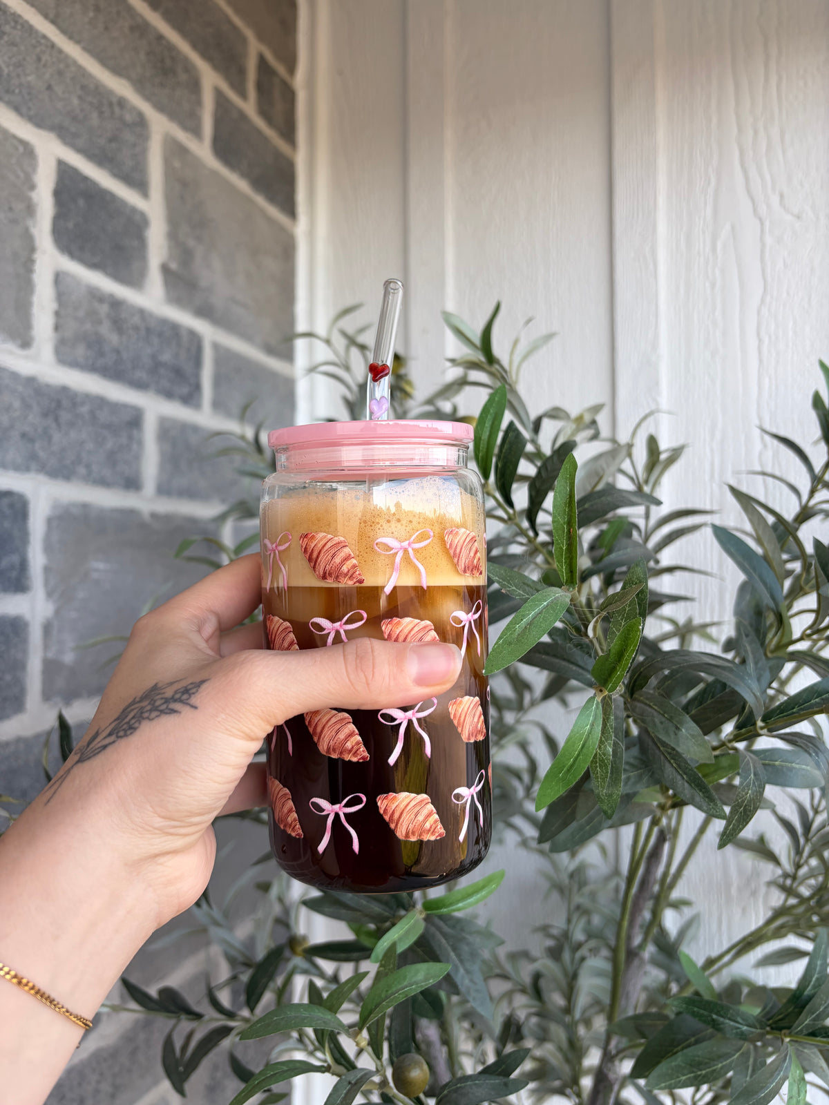 Verre : Croissants et boucles