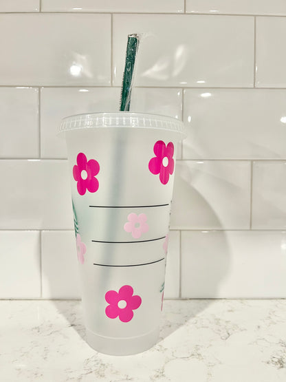 Starbucks : Fleurs Roses