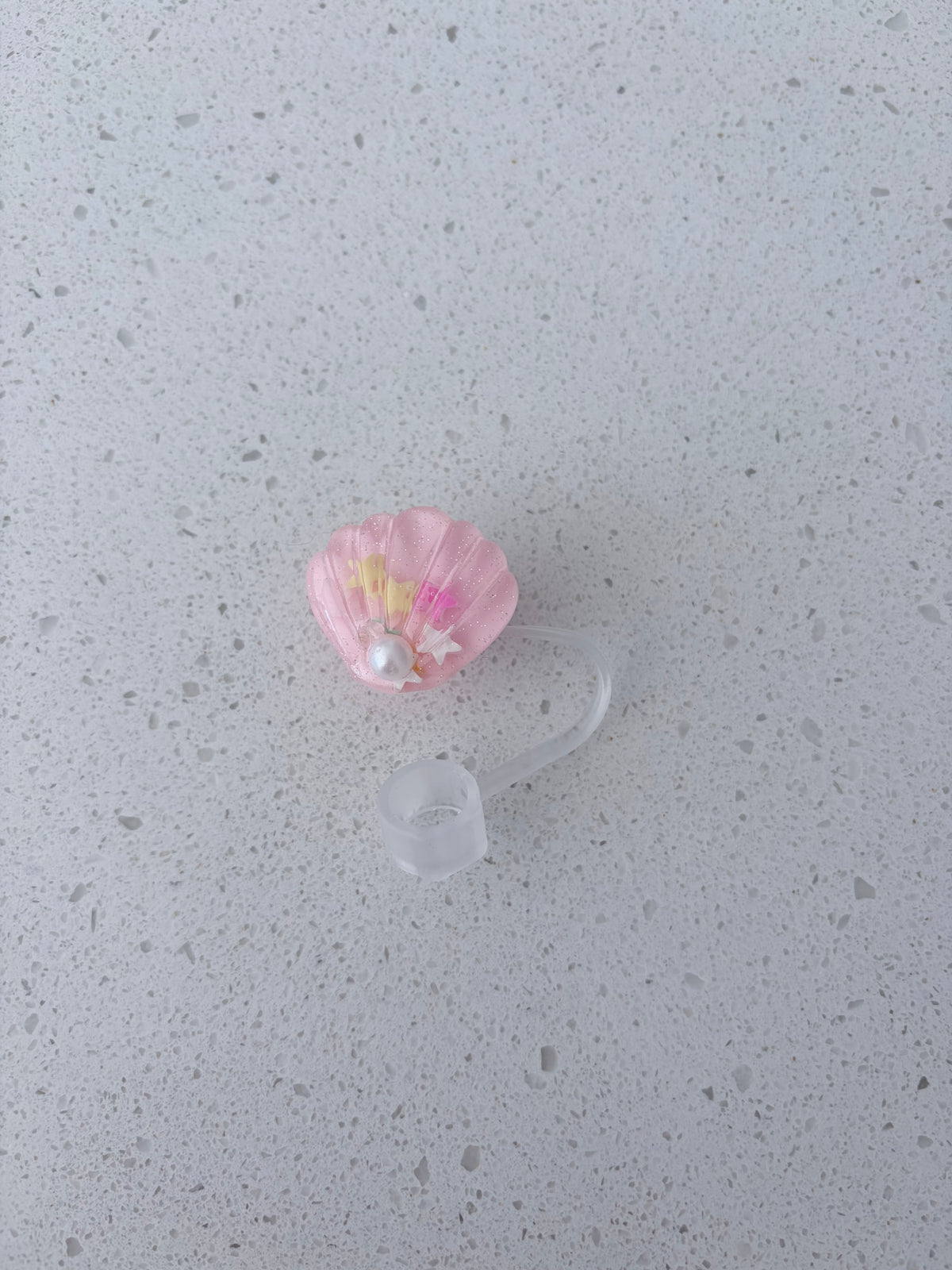 Cache-paille : Coquillage rose