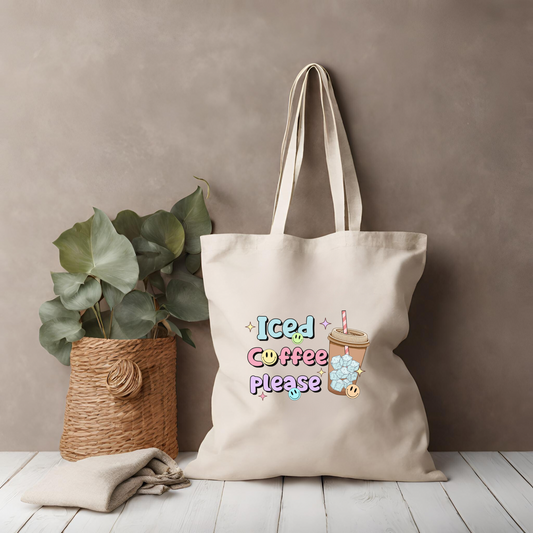 Tote bag: Iced Coffee Please