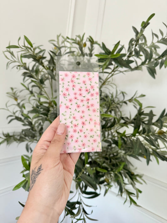 Signet : Fleurs roses